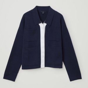 COS Organic Cotton Two Tone Cardigan